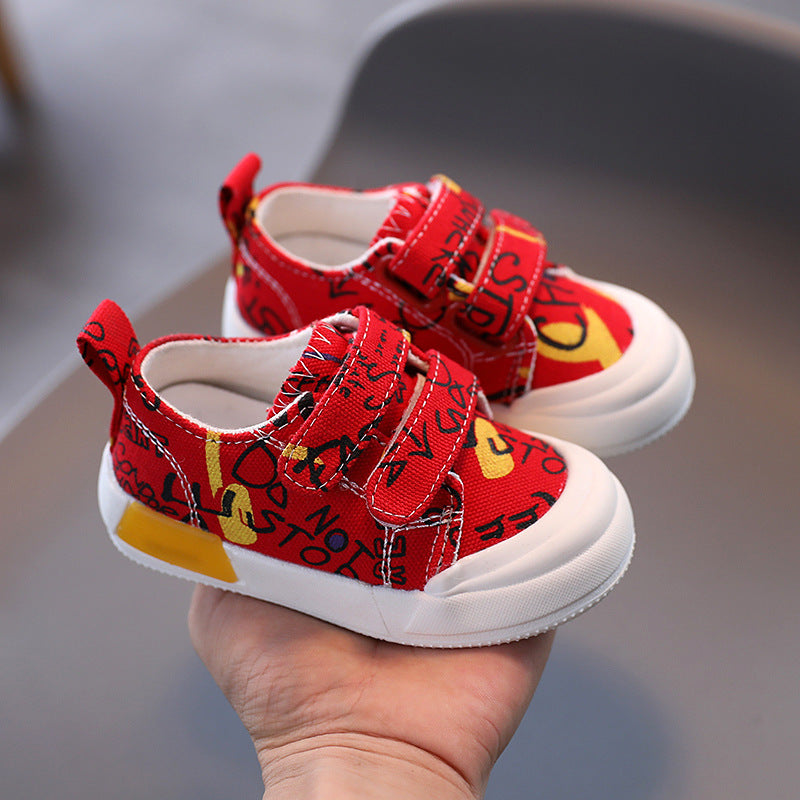 Baby Lane Baby Sneakers – Cute Canvas Shoes for Boys 0-2 Years Old!