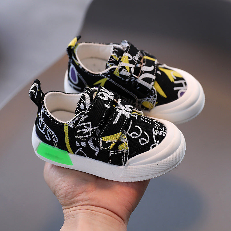 Baby Lane Baby Sneakers – Cute Canvas Shoes for Boys 0-2 Years Old!