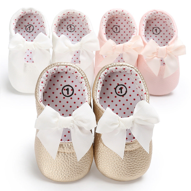 Baby Lane: Comfortable Soft Sole Baby Shoes – Stylish PU Princess Design