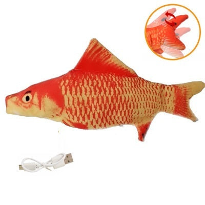 Baby Lane Simulation Fish Toy: Electric Jumping Fun for Cats!