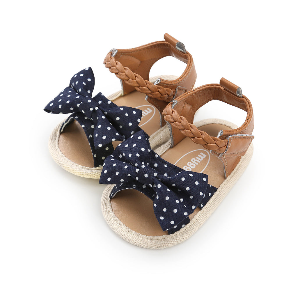 Baby Lane: Trendy Cloth Sole Lace Sandals for Toddlers