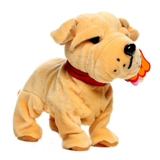 Baby Lane: Interactive Voice Control Plush Mechanical Dog Doll for Kids