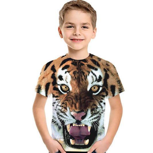 Babylane Kids' Fashion T-Shirt | 3D Digital Printing Short Sleeve Top