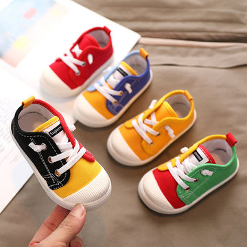 Babylane Kindergarten Indoor Shoes: Soft Canvas for Kids!