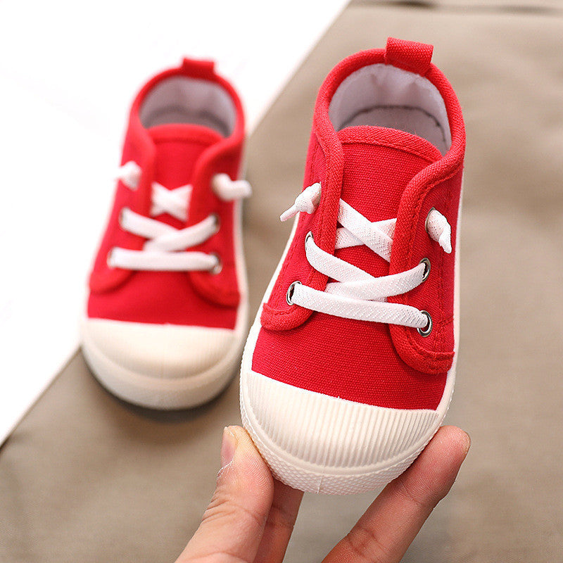 Babylane Kindergarten Indoor Shoes: Soft Canvas for Kids!