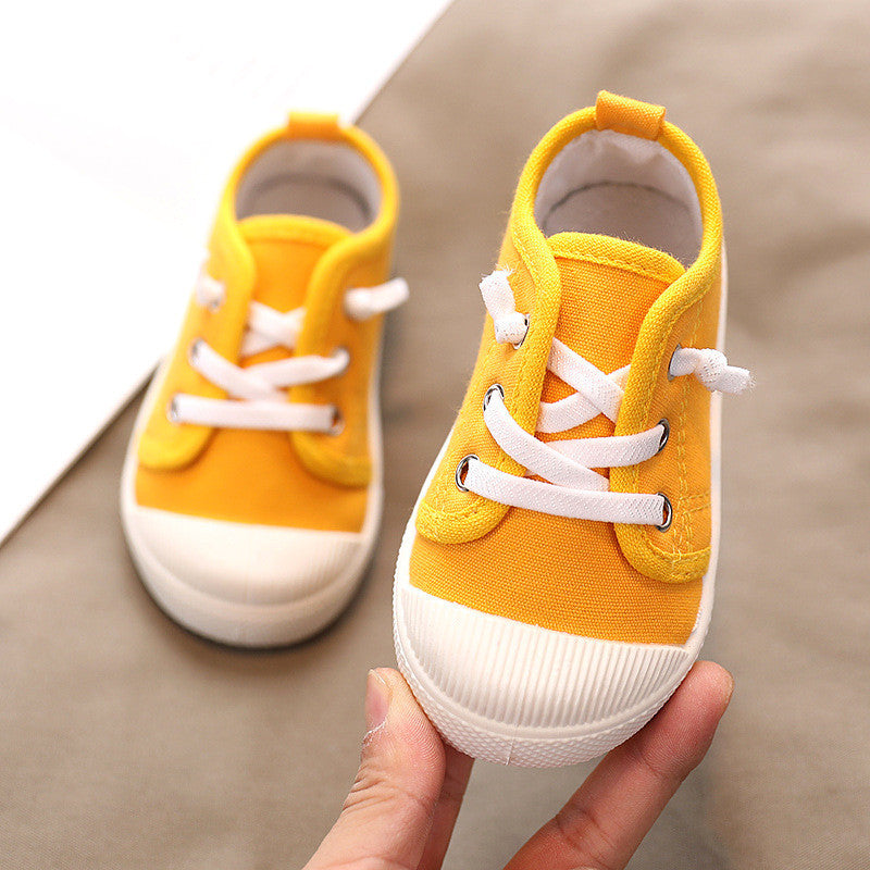 Babylane Kindergarten Indoor Shoes: Soft Canvas for Kids!