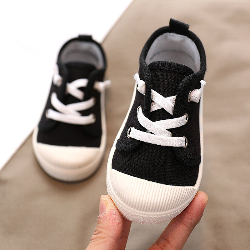 Babylane Kindergarten Indoor Shoes: Soft Canvas for Kids!