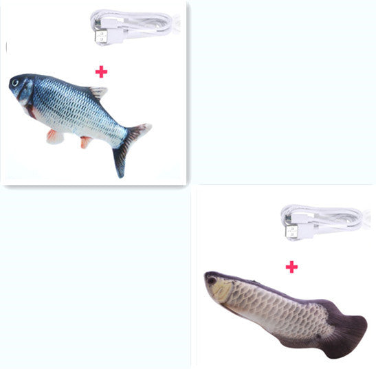 Baby Lane Simulation Fish Toy: Electric Jumping Fun for Cats!