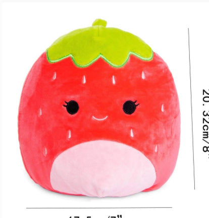 Babylane 8-Inch Strawberry Plush Toy | Cute 3D Sofa Cushion Gift for Kids