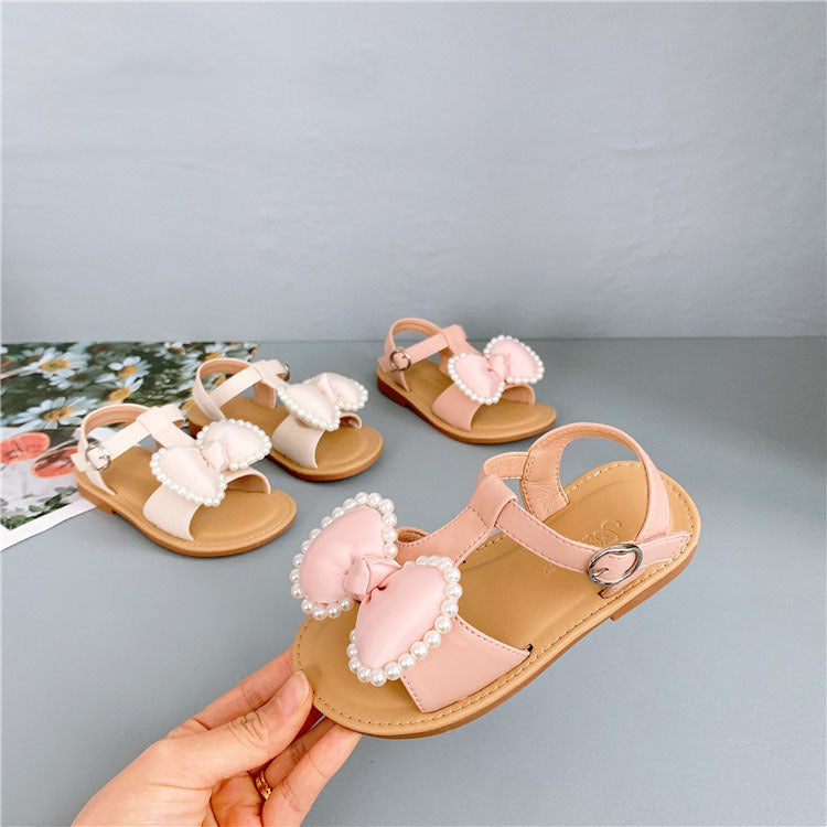 Baby Lane: Cute Casual Sandals for Girls – Velcro Bowknot Kids' Shoes