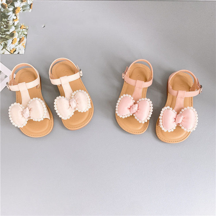 Baby Lane: Cute Casual Sandals for Girls – Velcro Bowknot Kids' Shoes