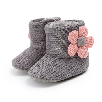 Baby Lane: Warm Sunflower Boots for Babies – Soft Cotton Toddler Footwear