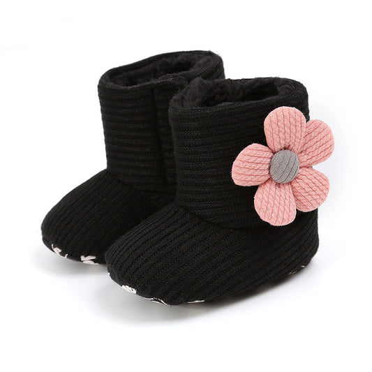 Baby Lane: Warm Sunflower Boots for Babies – Soft Cotton Toddler Footwear