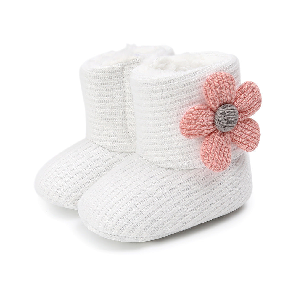 Baby Lane: Warm Sunflower Boots for Babies – Soft Cotton Toddler Footwear