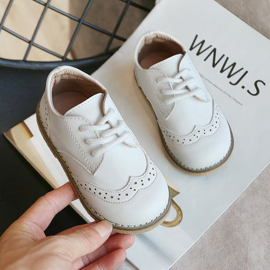Baby Lane Girls' Black Leather Princess Shoes – Perfect for Any Occasion!