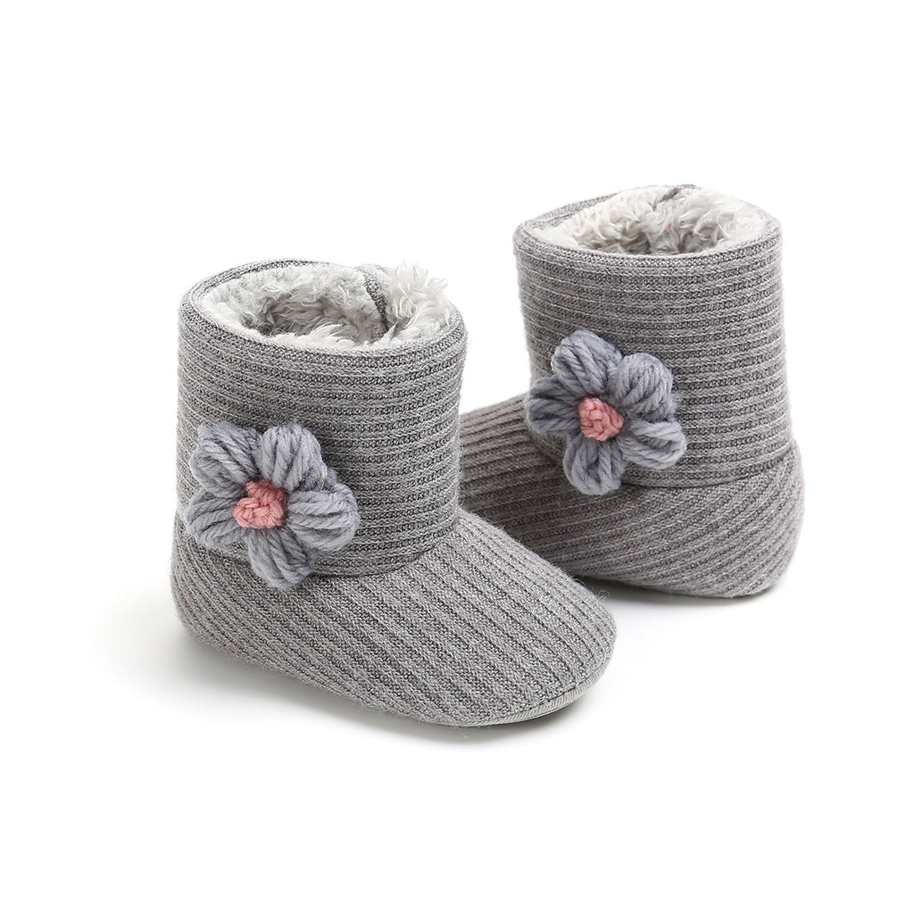 Baby Lane: Warm Sunflower Boots for Babies – Soft Cotton Toddler Footwear