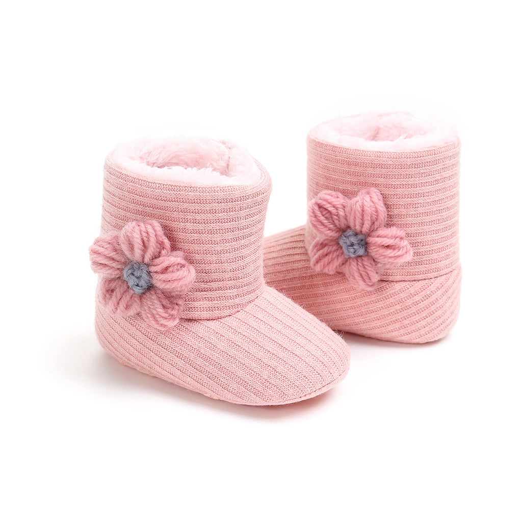 Baby Lane: Warm Sunflower Boots for Babies – Soft Cotton Toddler Footwear