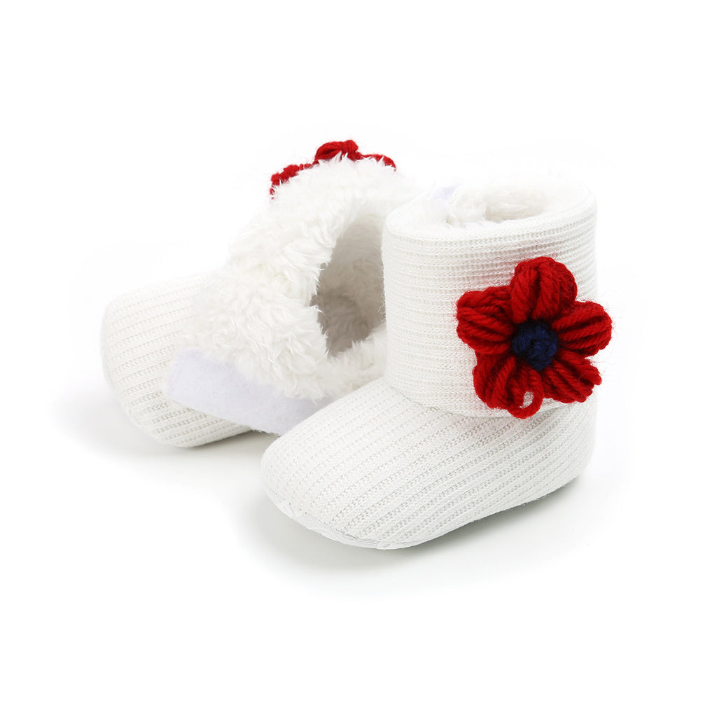 Baby Lane: Warm Sunflower Boots for Babies – Soft Cotton Toddler Footwear