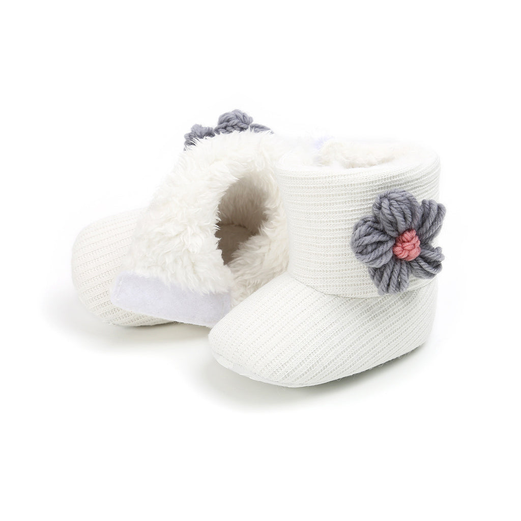 Baby Lane: Warm Sunflower Boots for Babies – Soft Cotton Toddler Footwear