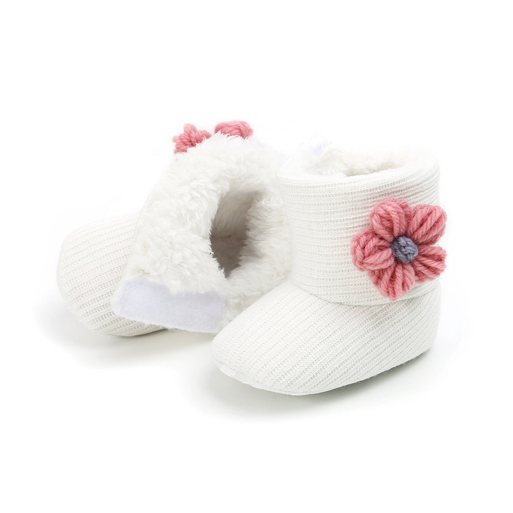 Baby Lane: Warm Sunflower Boots for Babies – Soft Cotton Toddler Footwear