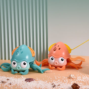 Baby Lane: Dual-Purpose Octopus Clockwork Bath Toy – Perfect for Water and Land Play