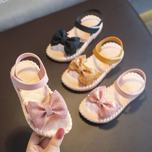 "Baby Lane: Discover Our Girls' Beach Sandals – Princess Open-Toed Style for Summer"