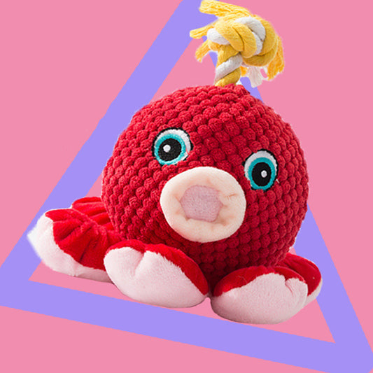 Baby Lane Noisy Plush Dog Toy: Bite-Resistant for Playful Chewers!