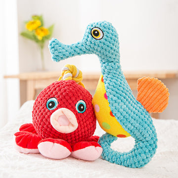 Baby Lane Noisy Plush Dog Toy: Bite-Resistant for Playful Chewers!