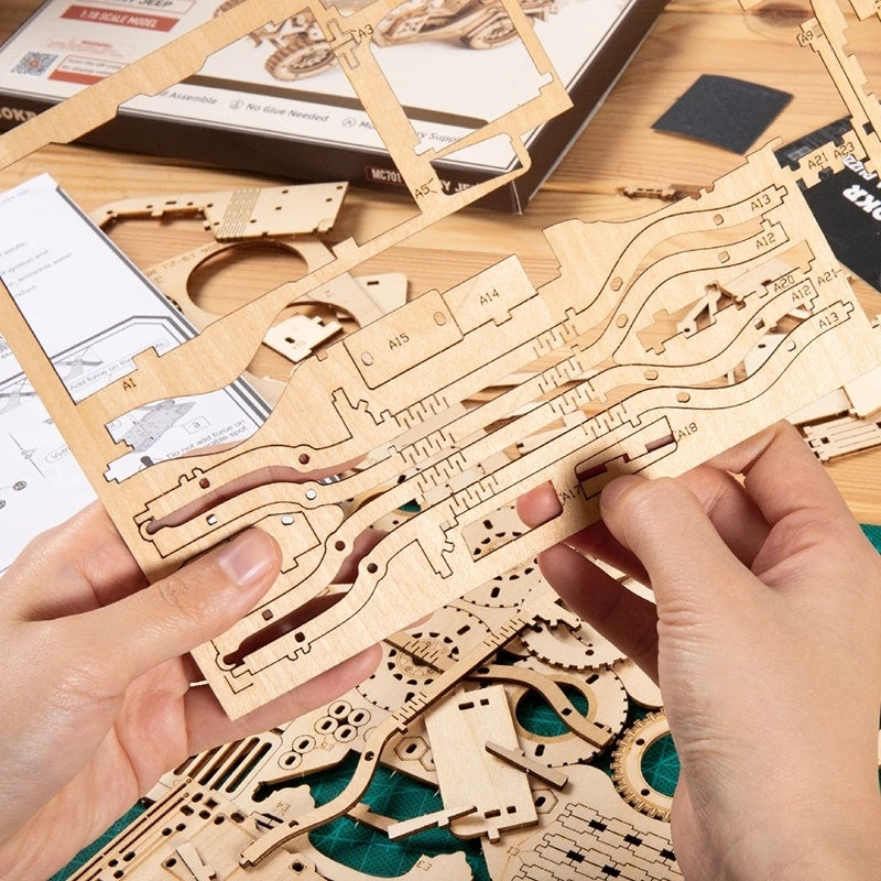 Babylane 3D Wooden Puzzle Model Toys | Creative Building Fun for Kids