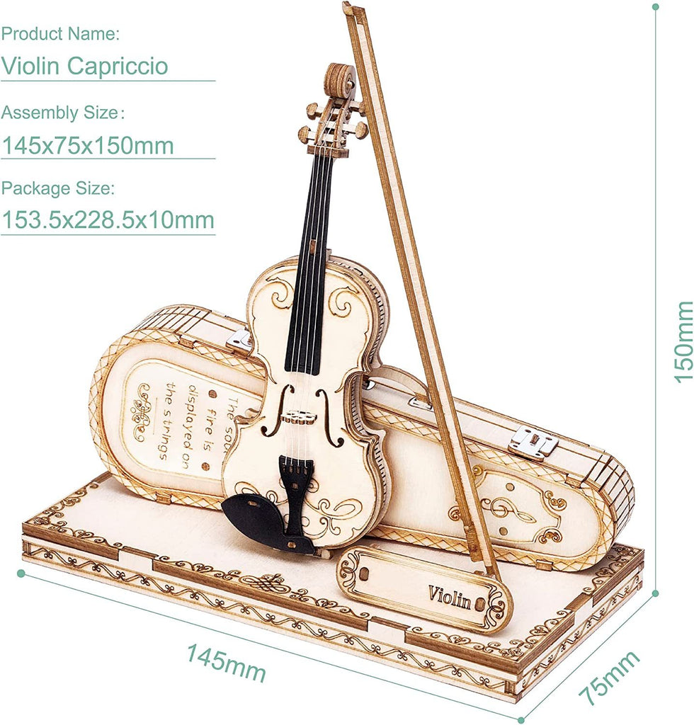 Baby Lane ROKR Violin Capriccio: 3D Wooden Puzzle for Kids - TG604K