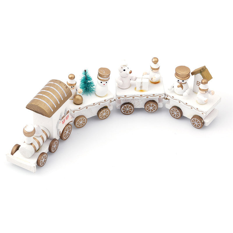 Baby Lane 4 PCS Mini Wood Train Toys: Fun and Durable Playset for Kids
