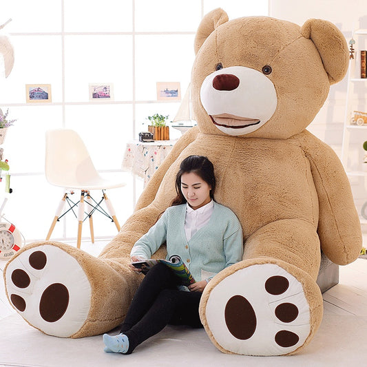 Babylane Huge 130cm Stuffed Teddy Bear Cover | Plush Soft Toy for Kids