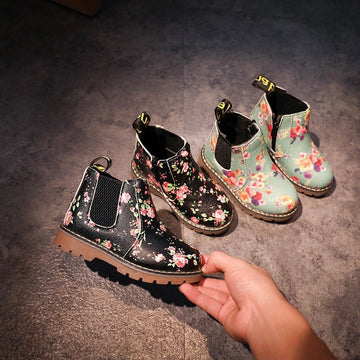 Baby Lane Stylish Autumn Martin Boots for Girls – Durable and Chic
