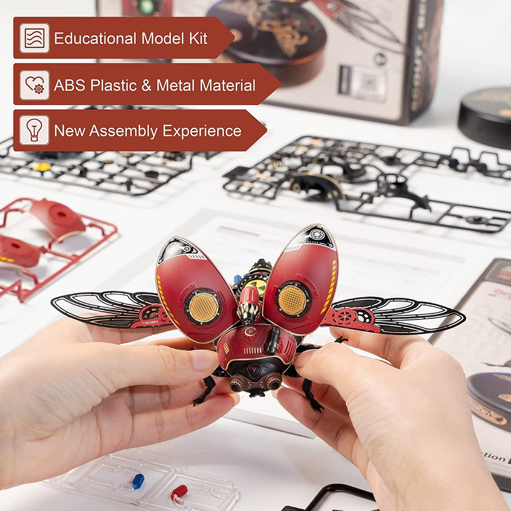 Baby Lane Robotime Rokr MI02: Mechanical Design Scout Beetle Metal Puzzle Toy