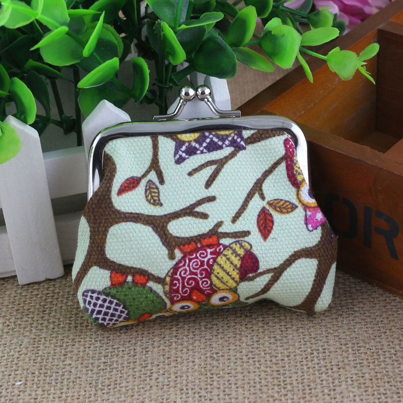Baby Lane Korean Owl Coin Bag – Lovely Small Canvas Purse for Children