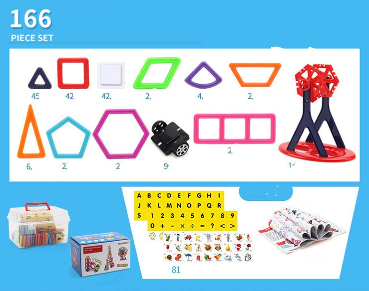 Baby Lane Educational Magnetic Piece Set: Interactive Building Blocks for Kids