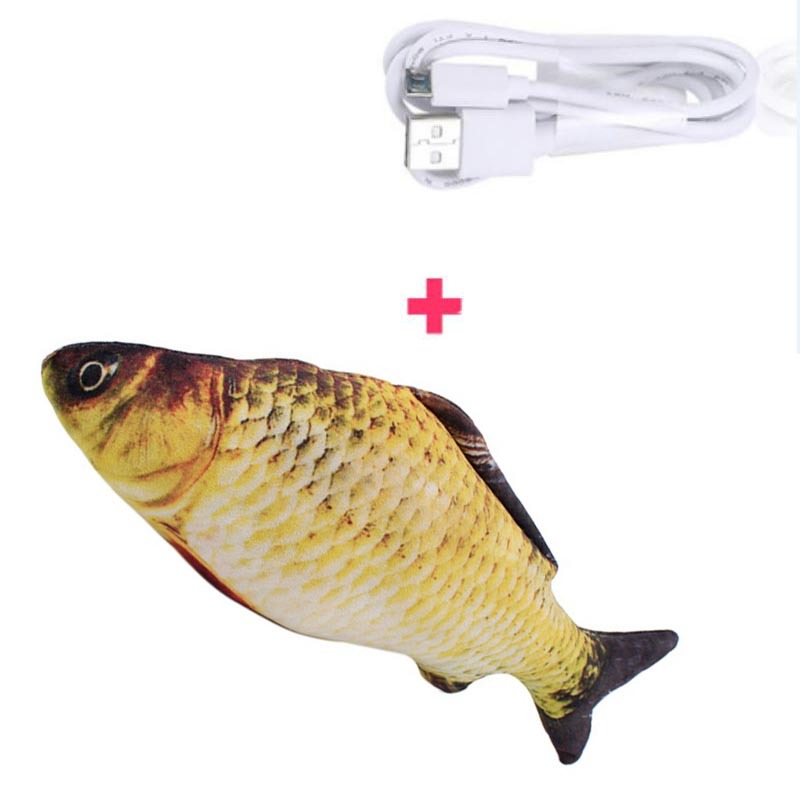 Baby Lane Simulation Fish Toy: Electric Jumping Fun for Cats!