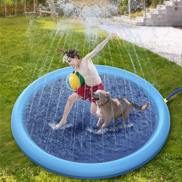 Baby Lane Outdoor Water Toys: Non-Slip Splash Pad for Kids & Pet Dogs!