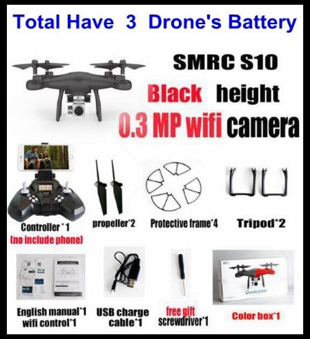 Baby Lane S10 FPV Quadcopter – WiFi 2MP Camera Racing Drone Kit