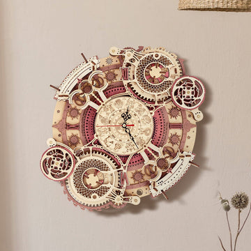 Baby Lane Robotime ROKR Time Art: Engaging Zodiac Wall Clock 3D Puzzle for Kids
