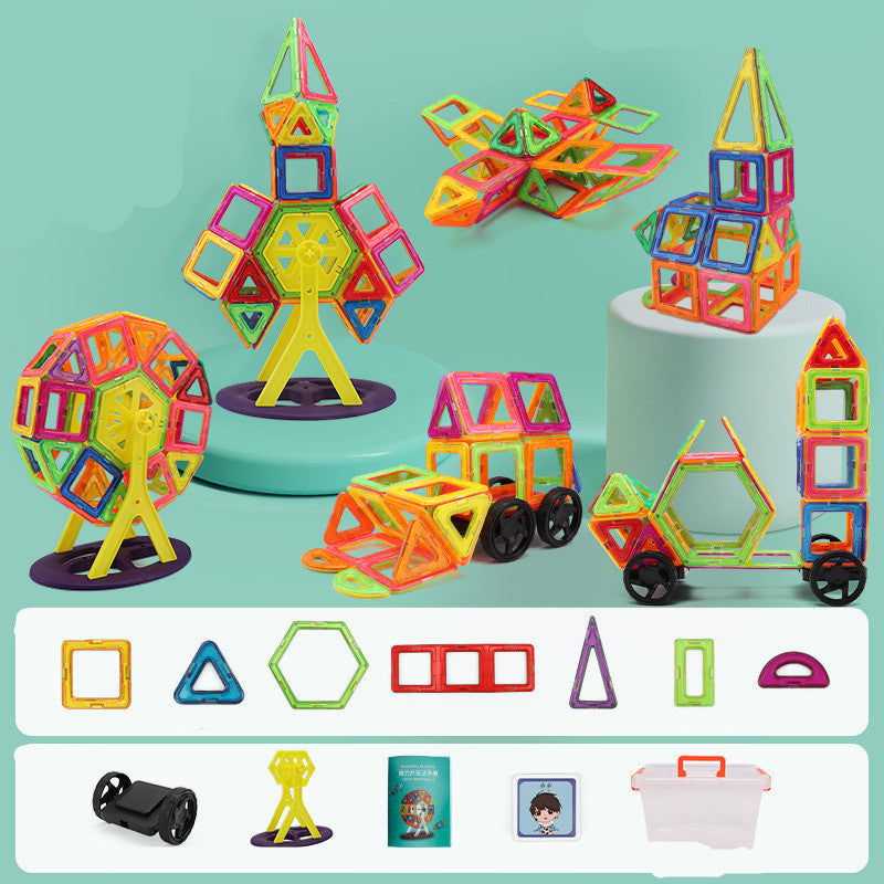 Baby Lane Educational Magnetic Piece Set: Interactive Building Blocks for Kids