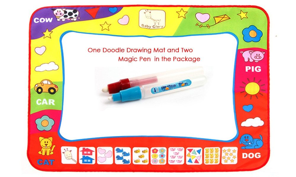 Babylane 80x60cm Magic Pen Water Doodle Mat | Fun Drawing Toy for Kids