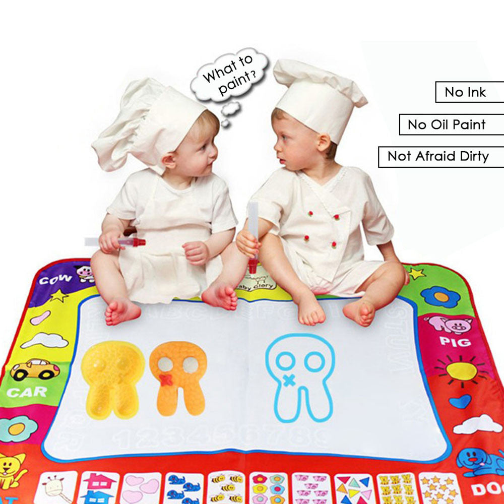 Babylane 80x60cm Magic Pen Water Doodle Mat | Fun Drawing Toy for Kids