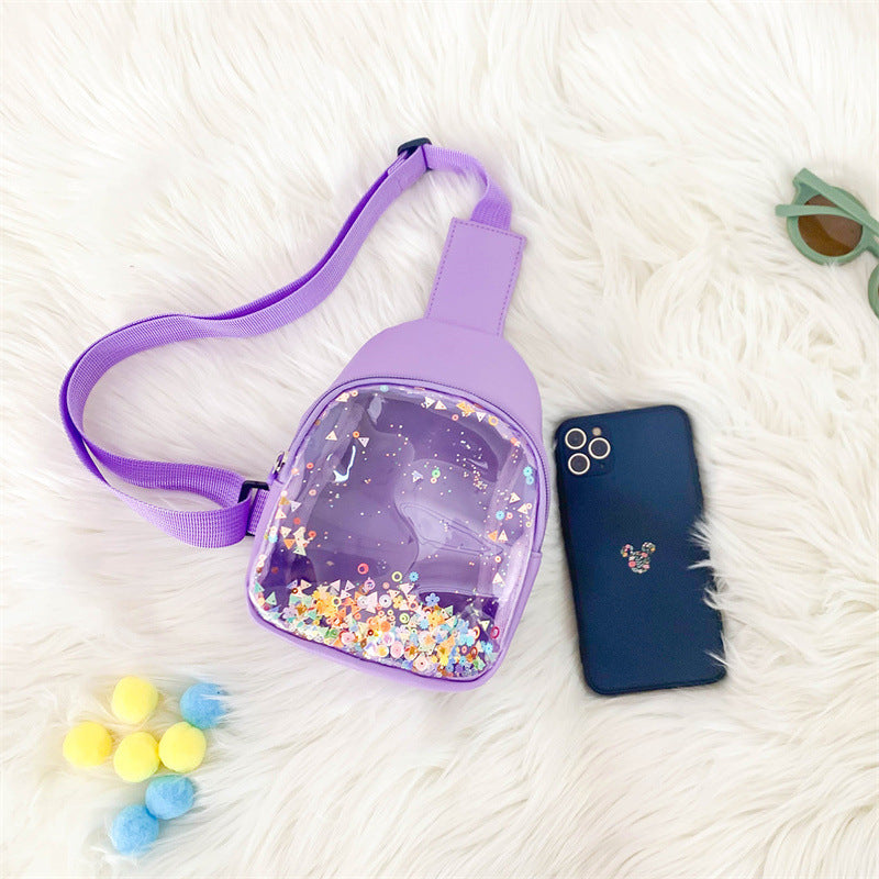 Baby Lane Lightweight Children's Shoulder Bag – Cool Solid Color PU Leather!