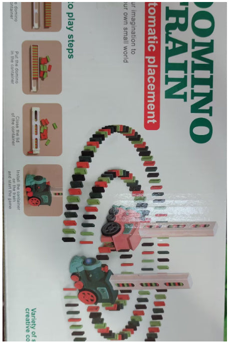 Baby Lane Electric Building Blocks Train Toy: Domino Puzzle Playset