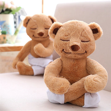 Babylane 40CM Creative Yoga Bear Plush Toy | Soft Stuffed Doll for Kids & Gifts