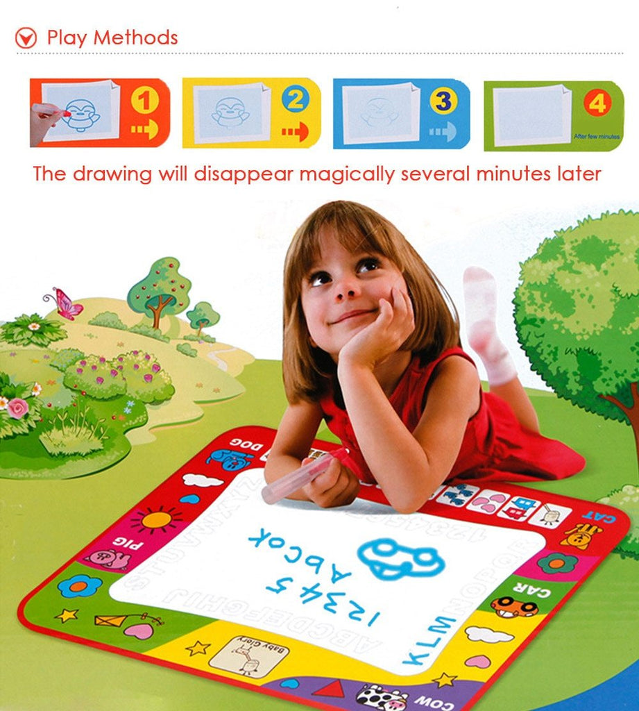 Babylane 80x60cm Magic Pen Water Doodle Mat | Fun Drawing Toy for Kids