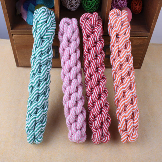 Baby Lane: The Ultimate Striped Cotton Rope Pet Toy for Active Pets