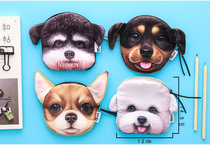 Baby Lane Creative Harajuku Cloth Purse – Plush Dog Change Bag for Kids
