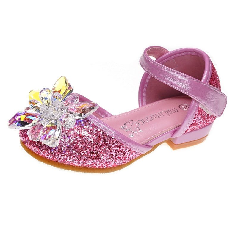 Baby Lane: Trendy Girls' Crystal Shoes – Beautiful Rhinestone Single Shoes